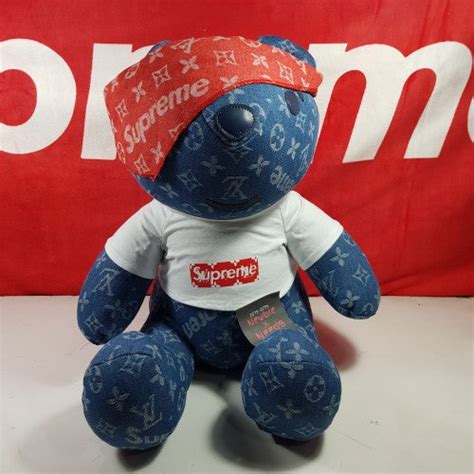 supreme x louis vuitton teddy bear replica|false supreme x Louis Vuitton.